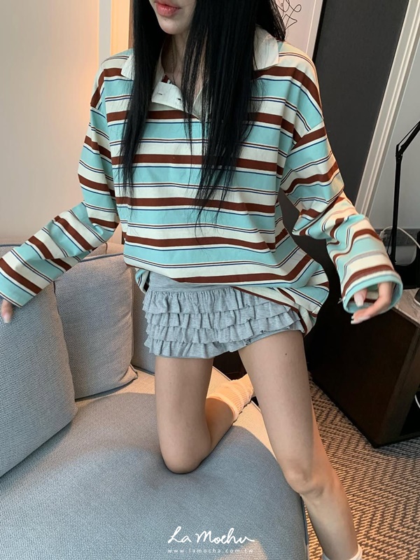 反摺腰頭小雞翹屁蛋糕褲(花花清單)